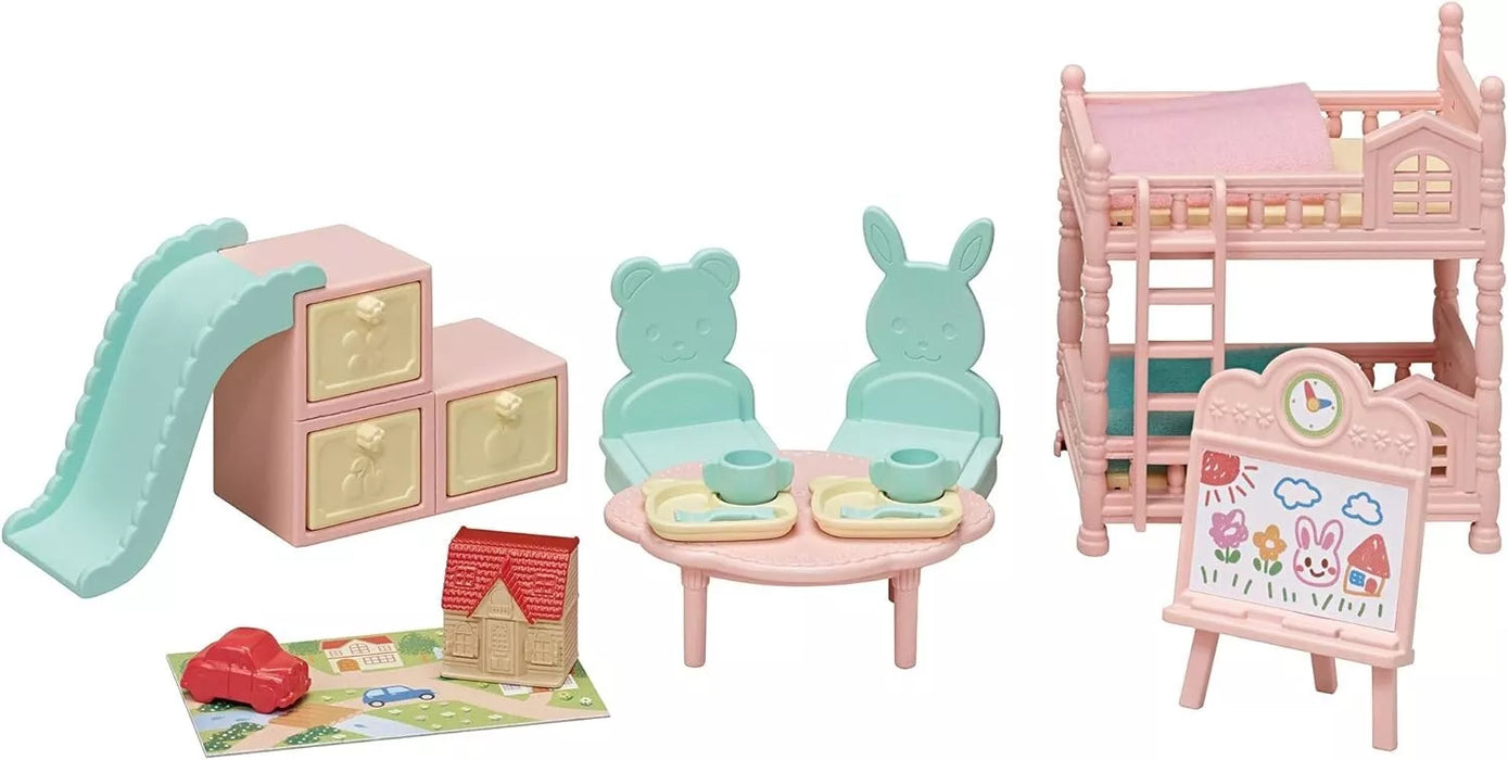 Epoch Familias Sylvanian Calico criaturas Baby Room Set SE-2010 Japón Oficial