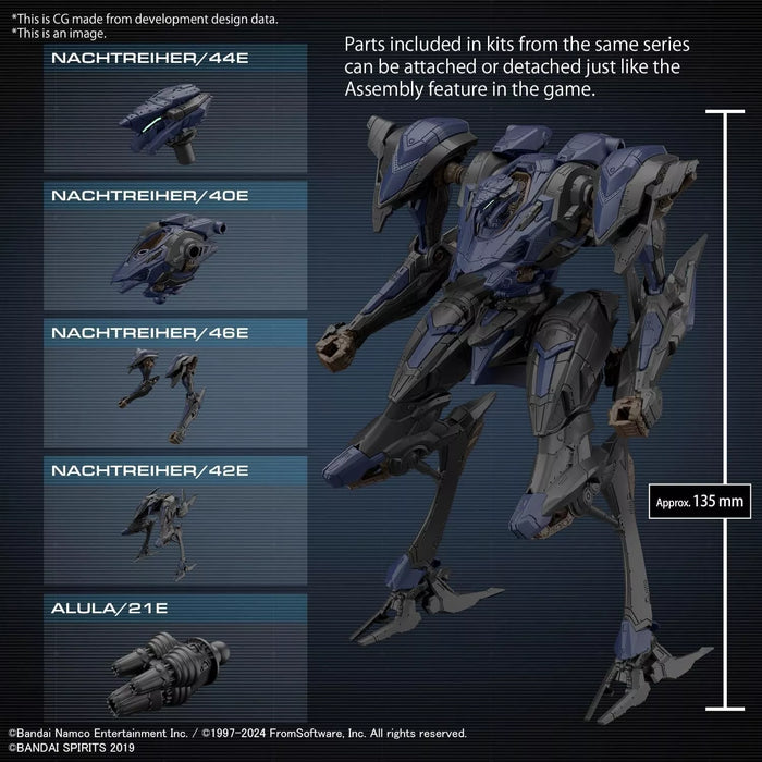 BANDAI 30MM Armored Core VI Schneider Nachtreiher 40E STEEL HAZE Model Kit JAPAN