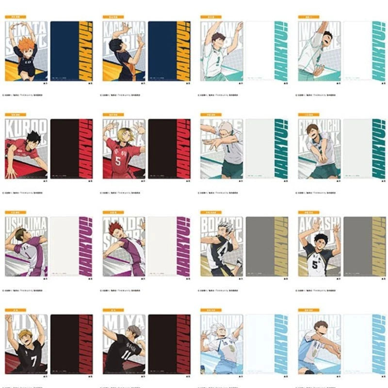 Haikyuu!! Mini Clear File Gum 20Pack Box Candy Toy JAPAN OFFICIAL