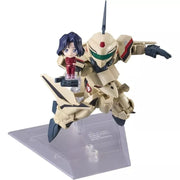 BANDAI Tiny Session Macross Plus YF-19 with Myung Fang Lone Action Figure JAPAN
