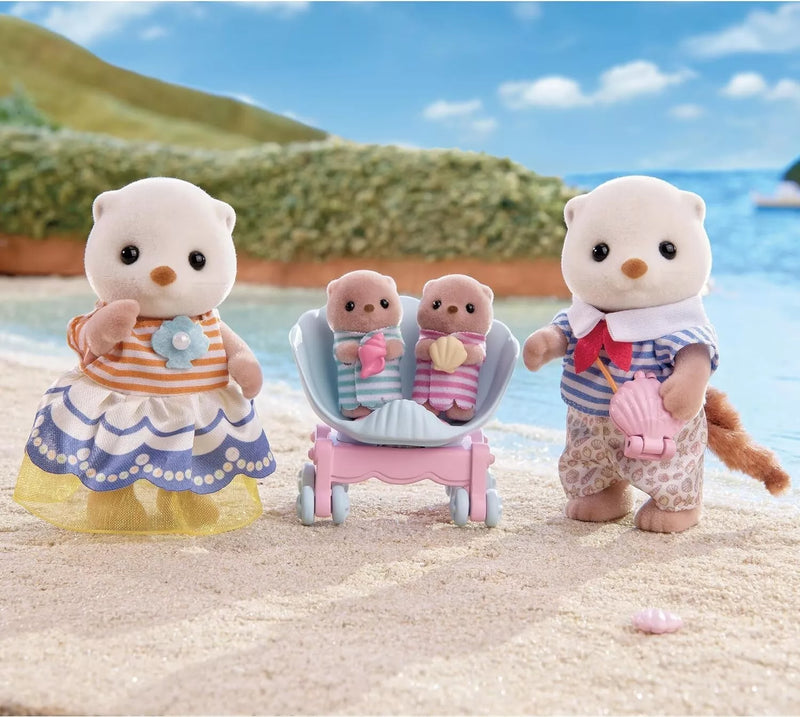 Epoch Sylvanian Families Sea Otter Family FS-54 OFFICIER JAPON