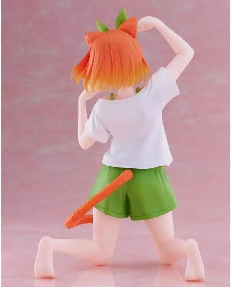 Desktop fofo Os quintessiais Quintuplets Yotsuba Nakano Cat Room Wear Figura
