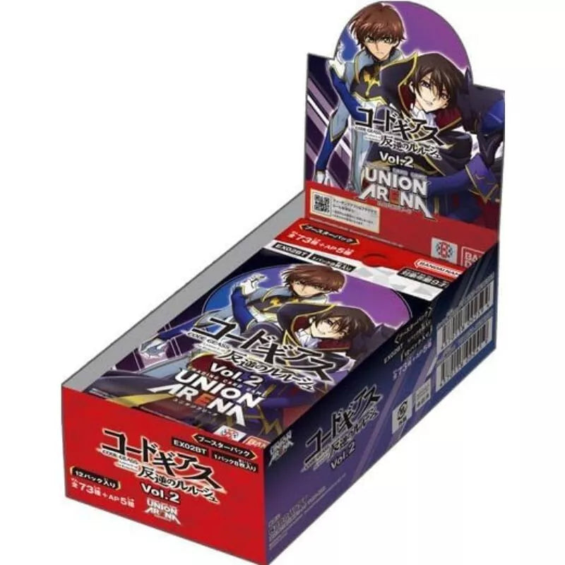 BANDAI Union Arena Code Geass Lelouch Of The Rebellion Extra Booster Box TCG