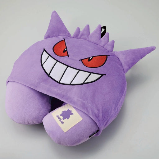 Pokemon Hooded Neck Pillow Gengar JAPAN OFFICIAL