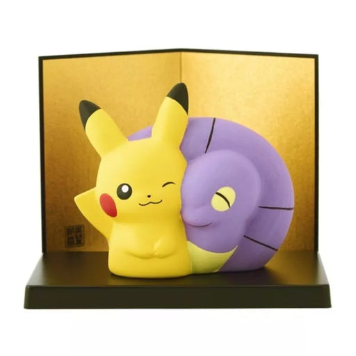 Pokemon Center Original Pikachu & Ekans Ceramic Figure JAPAN OFFICIAL