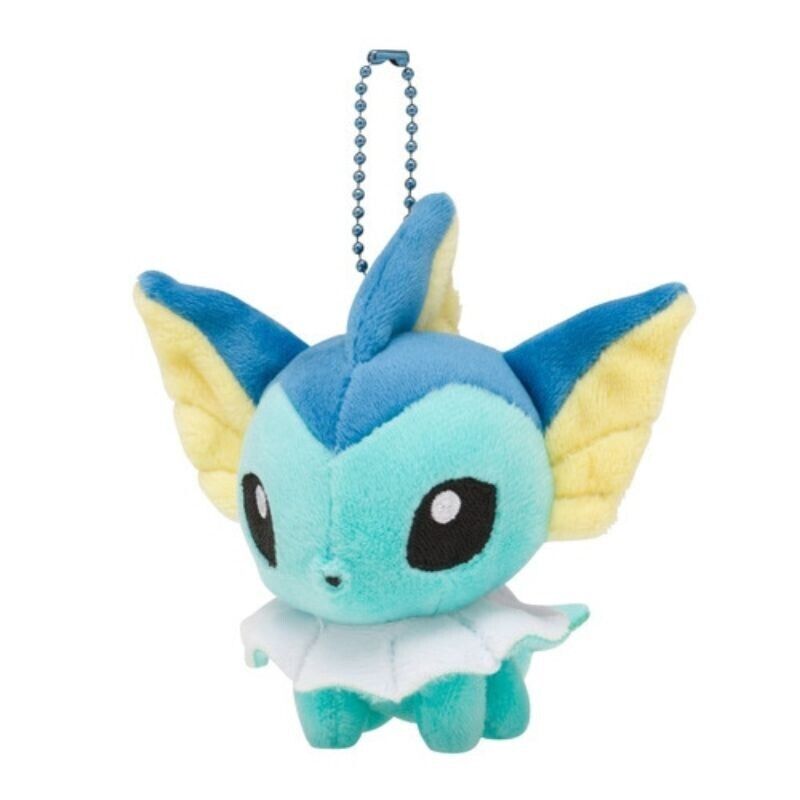 Pokemon Center Original Mocchiri Mascot Pokemon Dolls Keychain Vaporeon JAPAN