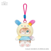 mofusand x Sanrio Characters Potefuwa Mascot Usahana Plush JAPAN OFFICIAL