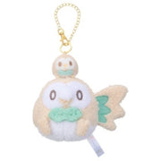 Pokemon Pokepeace Rowlet with Plush Toy Ver. Plush Keychain JAPAN OFFICIAL