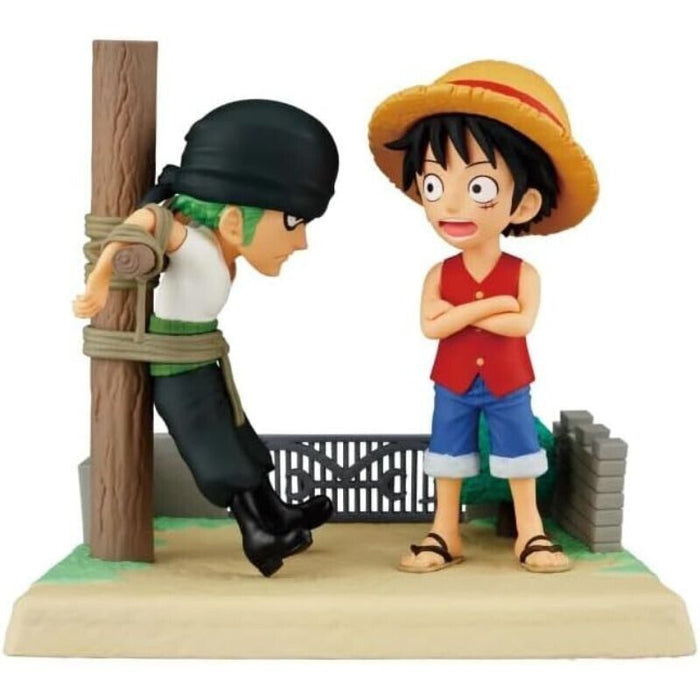Banpresto One Piece World Collectable Figure Log Stories Luffy & Zoro JAPAN