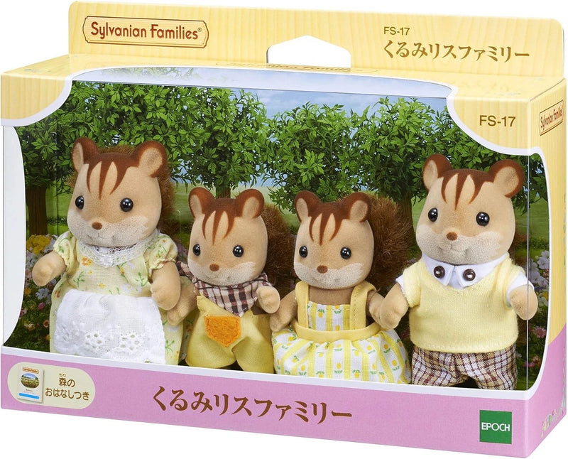 Epoch Sylvanian Families Walnut Squirrel Family FS-17 JAPAN OFFICIAL