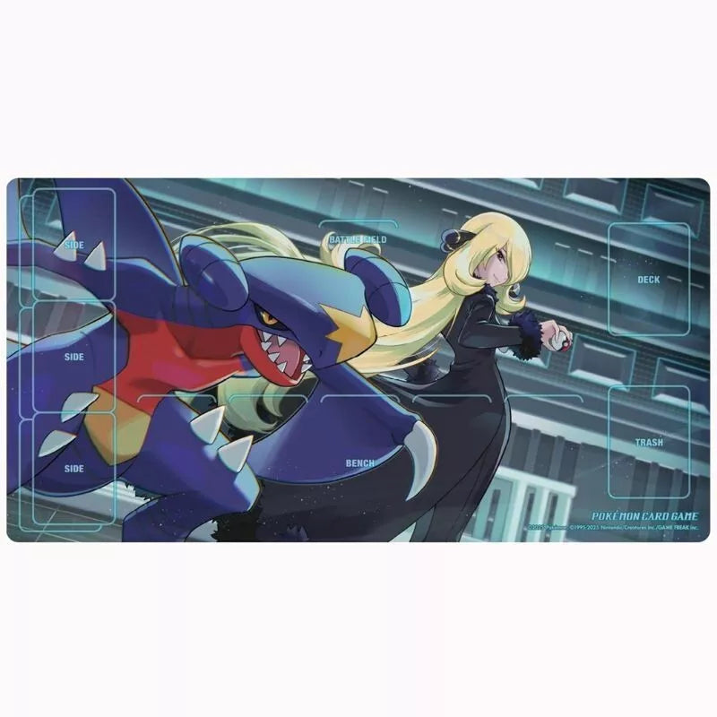 Pokemon Center Original Rubber Playmat Cynthia & Garchomp JAPAN OFFICIAL