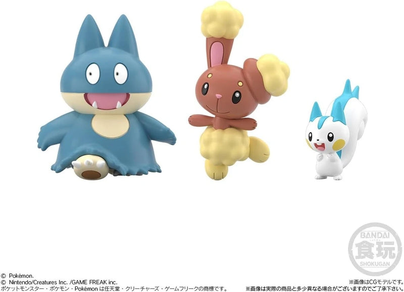 BANDAI Pokemon Scale World Sinnoh Region 3 Figure Set JAPAN OFFICIAL
