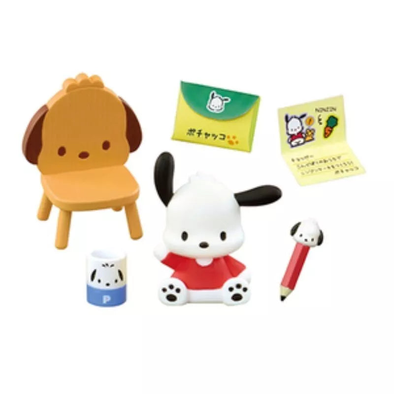 Rementement des personnages de Sanrio POCHACCO's House Full Set de 8 figures Japon officiel