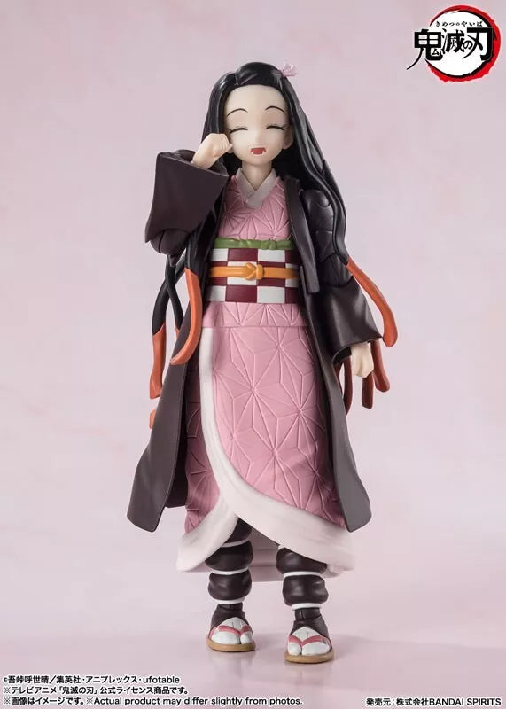 BANDAI S.H. FIGUARTS SLAYER DEMONS KIMETSU NO YAIBA NEZUKO KAMADO Figura