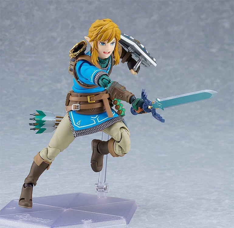 Figma A lenda de Zelda Lágrimas do reino Link Ação Figura Oficial do Japão