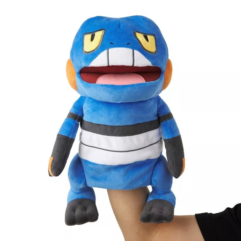 Pokemon Center Original Papemon Puppet Peluche Croagunk GIAPPONE UFFICIALE
