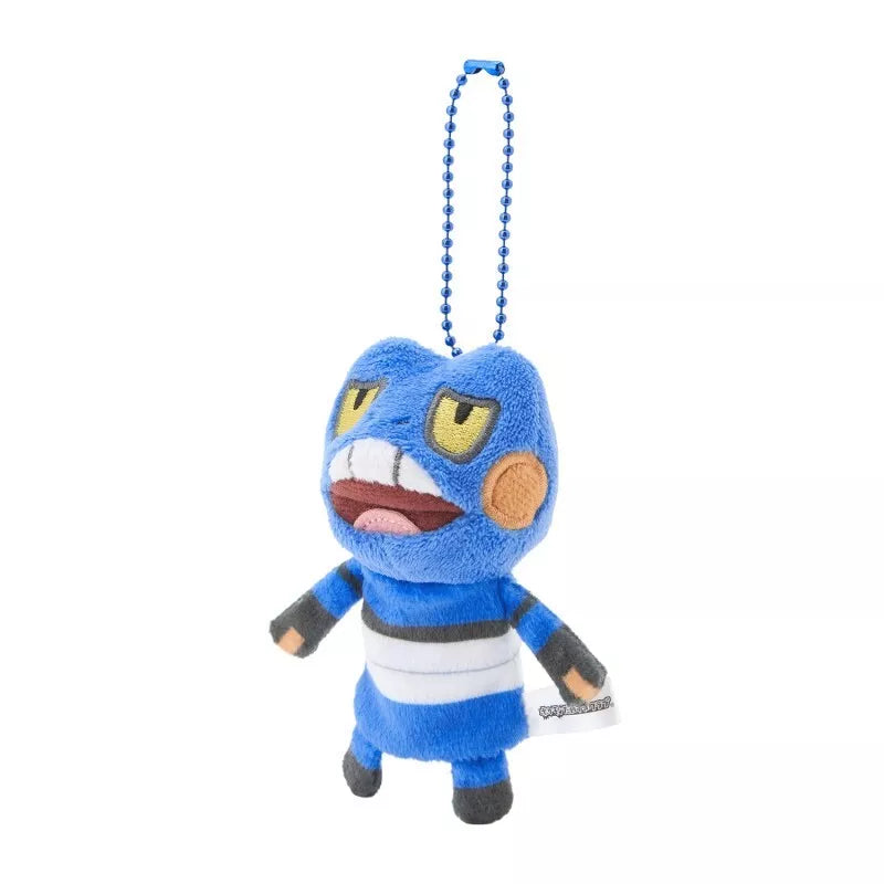 Portachiavi originale Pokemon Center con marionette da dito Croagunk UFFICIALE GIAPPONE