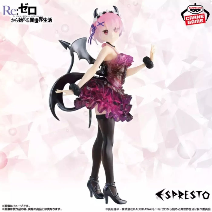 Banpresto Re:Zero ESPRESTO Clear&Dressy Ram Special color ver. Figure JAPAN