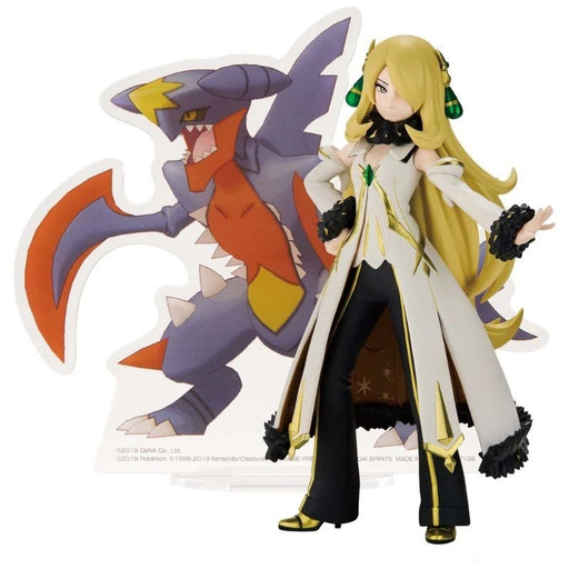 Banpresto Pokemon Masters EX Panel Spectacle Cynthia & Mega Garchomp Figure