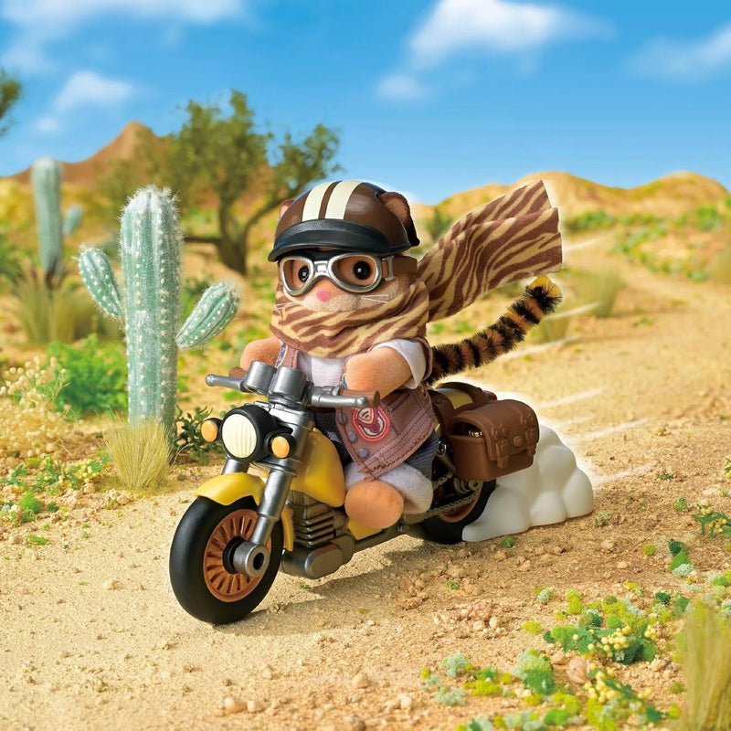 Sylvanian Families Calico Critters Tiger Adventure Bike KO-85 JAPAN OFFICIAL