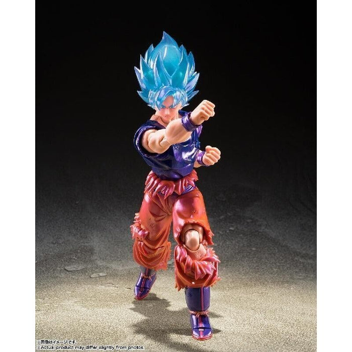 S.H.Figuarts Super Saiyan God Super Saiyan figlio Goku Kaioken Action Figure Giappone