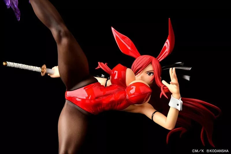 Fairy Tail Erza Scarlet High Kick ver. Crimson Bunny 1/6 Figure JAPAN OFFICIAL