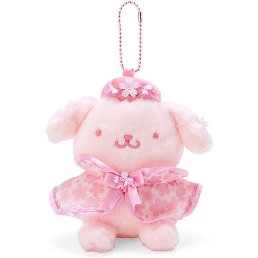 Sanrio Sakura Design Series 2024 Pompompurin Mascot Plush Key Chain JAPAN