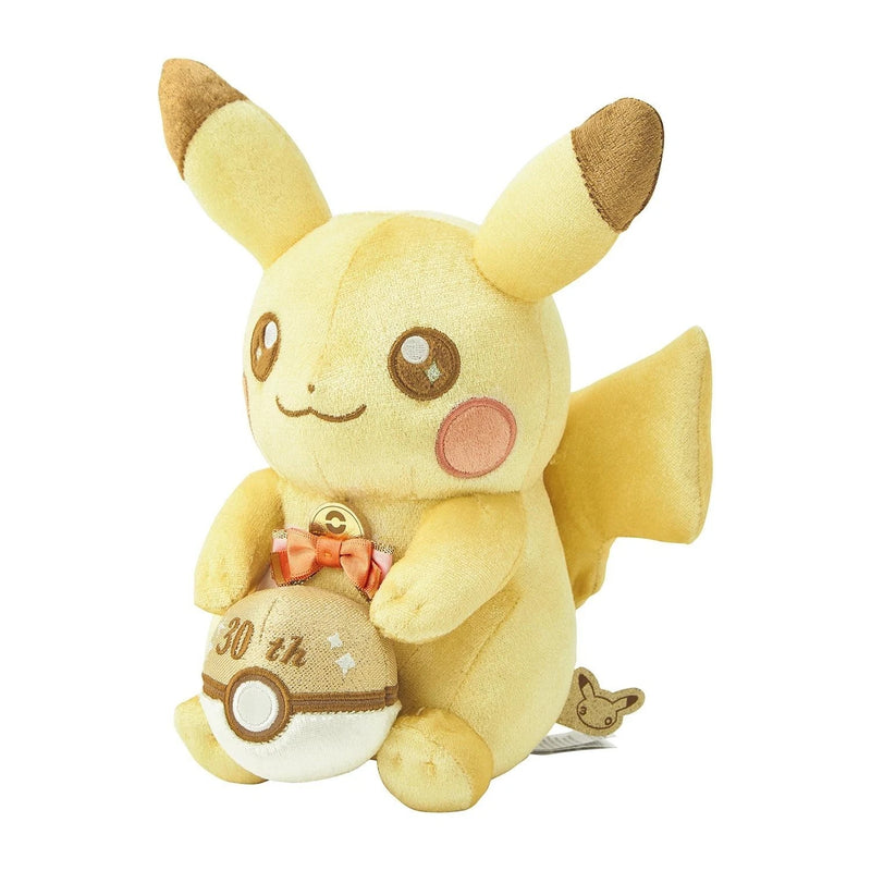 Pokemon Center Original 30th Anniversary Pika Pika! Pikachu Plush Doll JAPAN