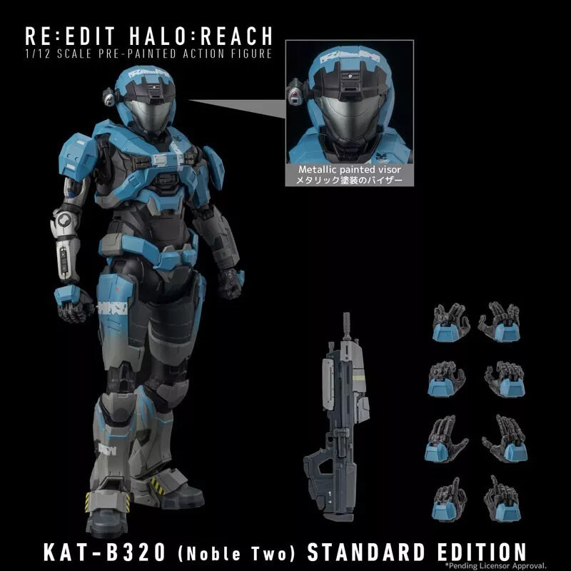 RE:EDIT Halo: Reach Scale KAT-B320 1/12 Action Figure JAPAN RE:EDIT Halo: Reach Scale KAT-B320 1/12 Action Figure JAPAN
