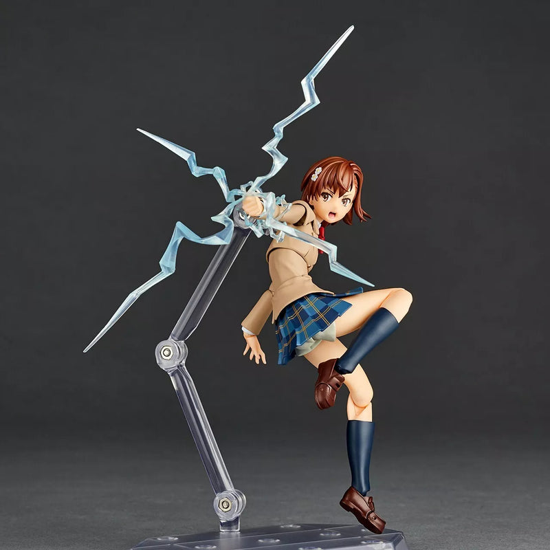 Revoltech Toaru Kagaku no Railgun Mikoto Misaka Winter Uni Ver. Figura d'azione