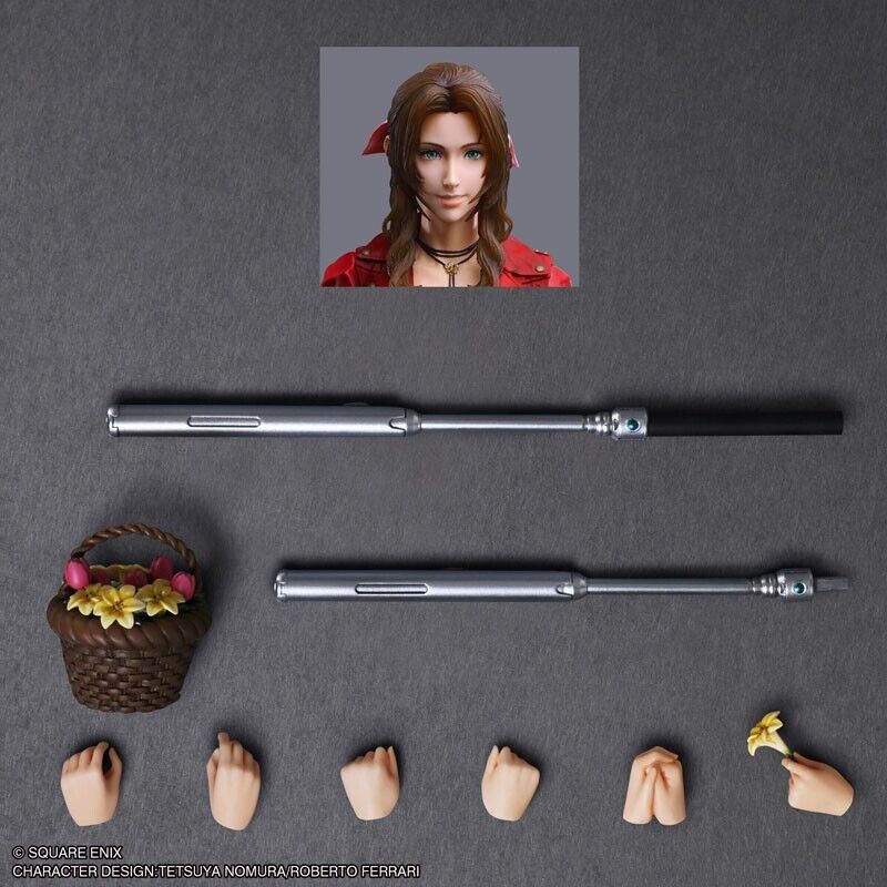 Final Fantasy VII Rebirth Play Arts Kai Aerith Gainsborough Action Figure Japon