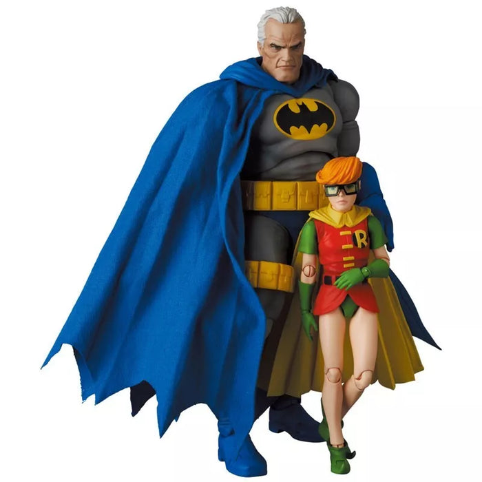 Medicom Toy Mafex No.139 Batman Blue Ver. & Robin Ação Figura Oficial do Japão