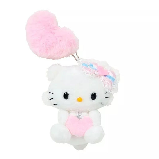 Sanrio Charmy Kitty Mascot Holder Heisei Born Character Fluffy Heart Plush JAPAN