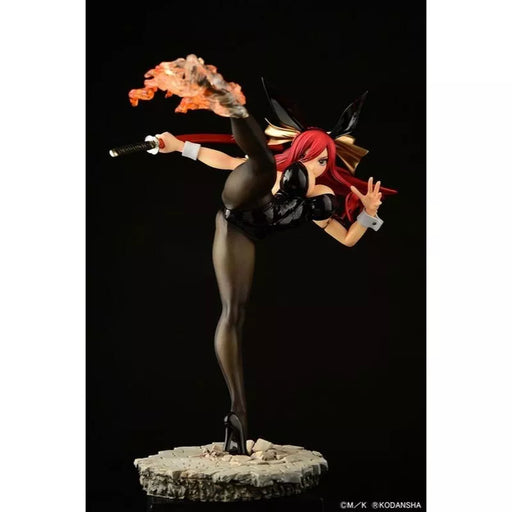 Fairy Tail Erza Scarlet High Kick ver. Black Bunny 1/6 Figure JAPAN OFFICIAL