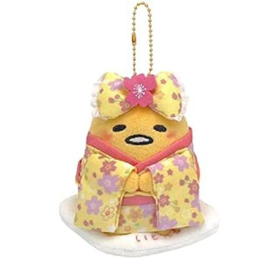 Nakajima Corporation Sanrio Gudetama Sakura Kimono Mascot Chain Plush JAPAN