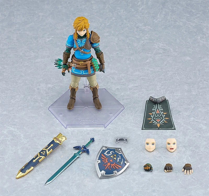 Figma A lenda de Zelda Lágrimas do reino Link Ação Figura Oficial do Japão