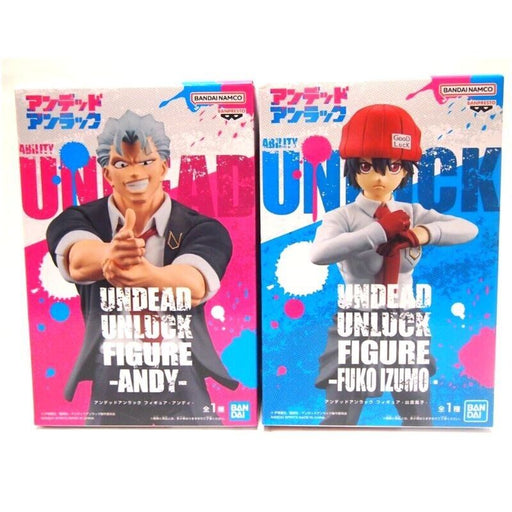 Banpresto Undead Unluck Andy & Fuuko Izumo Set Figure JAPAN OFFICIAL