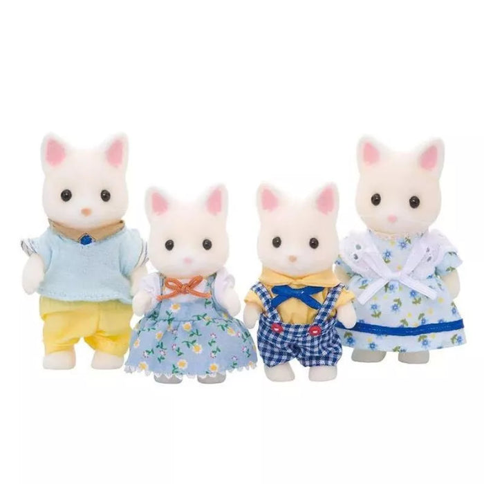 Epoch Sylvanian Families Silk Cat Family FS-12 JAPAN OFFICIAL