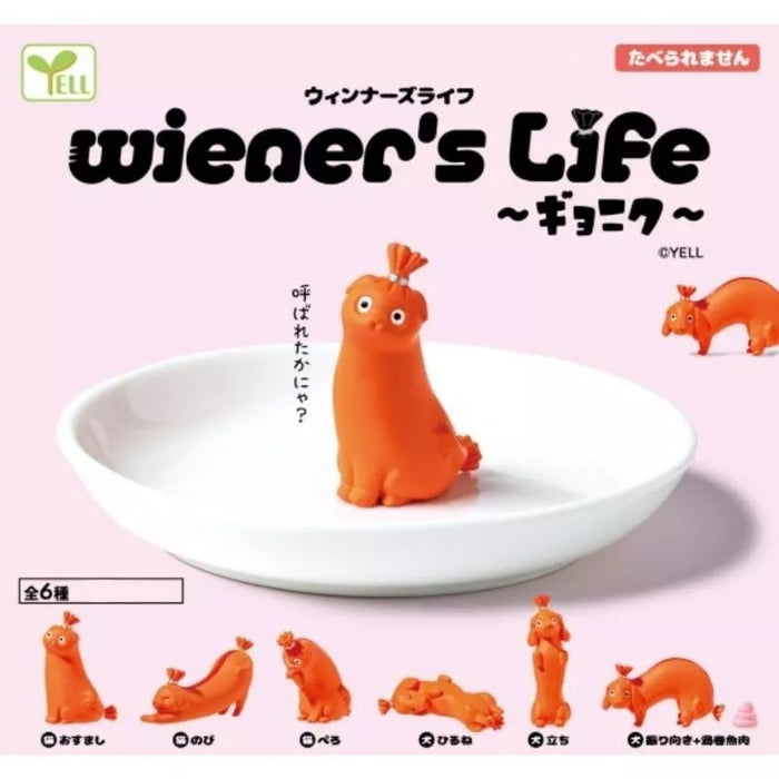 YELL Wieners Life Gyoniku Complete Set Figure Capsule Toy JAPAN OFFICIAL