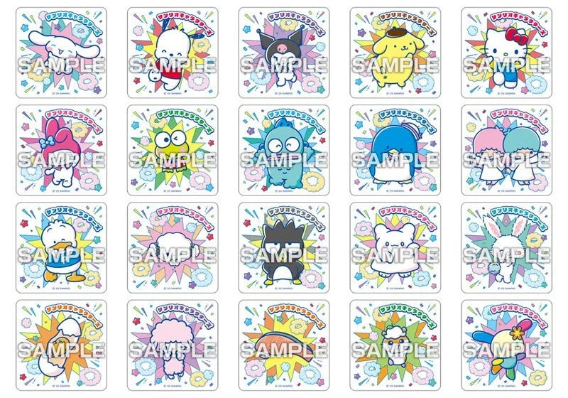 Sanrio Characters Square Magnet Collection Gum 16Pack Box Candy Toy JAPAN