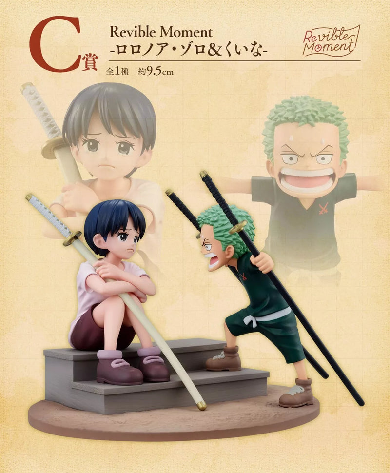 Ichiban Kuji One Piece Road To Dawn Roronoa Zoro e Kuina Prêmio C Figura JAPÃO