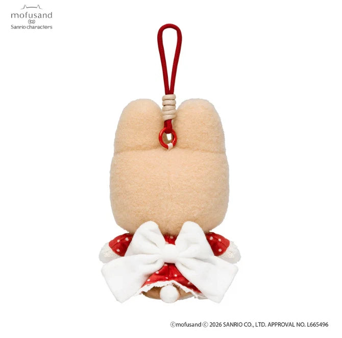 mofusand x Sanrio Characters Potefuwa Mascot Marroncream Plush JAPAN OFFICIAL