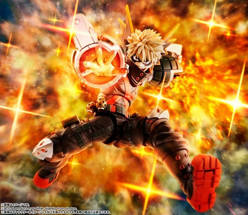 BANDAI S.H.FIGUARts My Hero Academia Katsuki Bakugo Ação Figura Japão Oficial