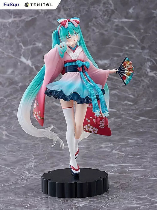 Furyu Tenitol Hatsune Miku Neo Tokyo Series Kimono Figura Japão Oficial