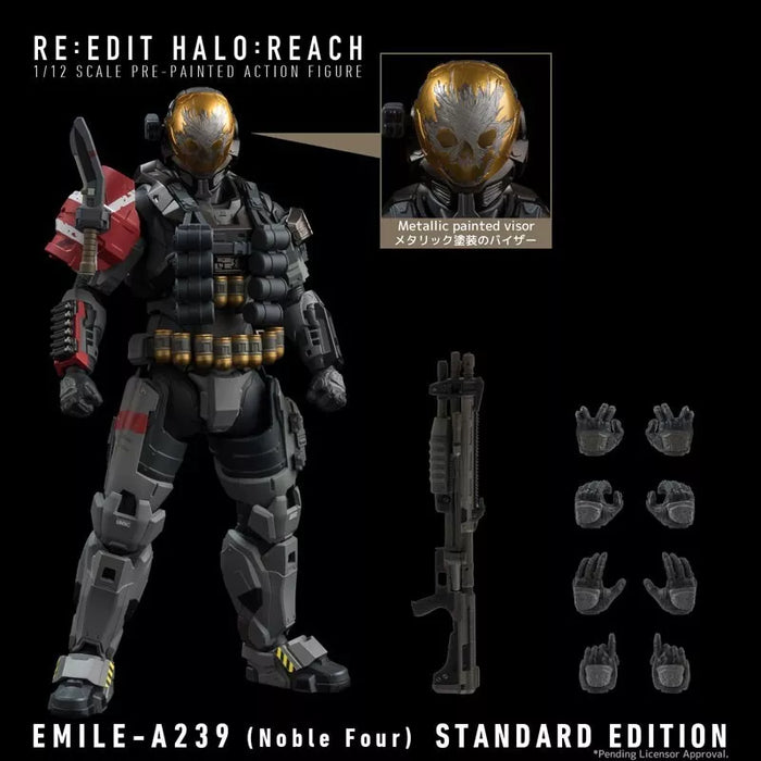 Betreff: Halo Reach Emile-A239 1/12 Aktion Figur Japan Beamter bearbeiten