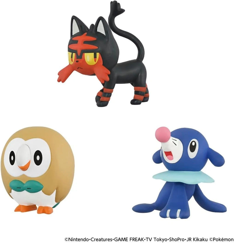 Pokemon Moncolle Pokemon 30th Anniversary Starter 3 Alola Region Figure Set
