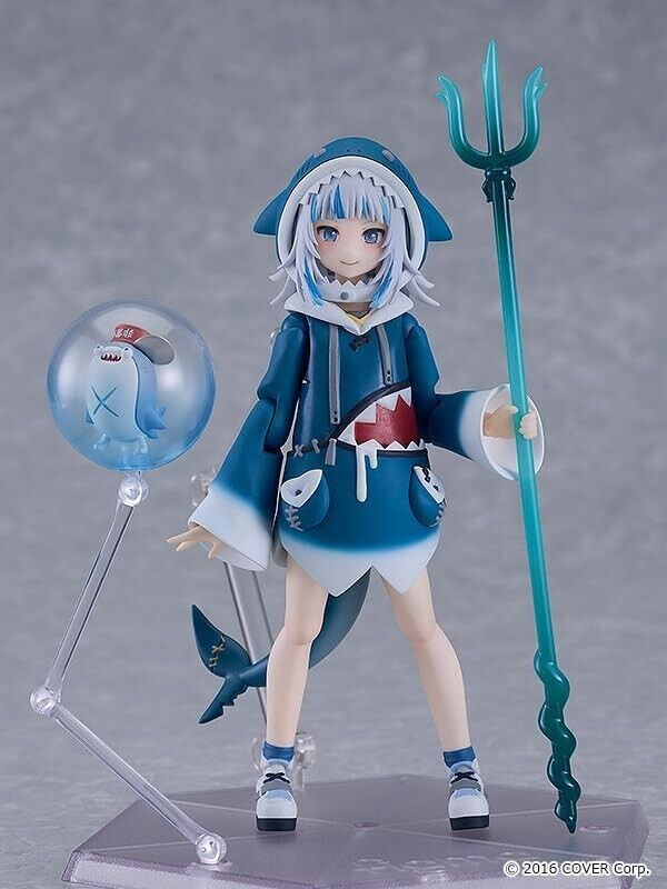 Figma Hololive Production Gawr Gura Acción Figura Japón Oficial