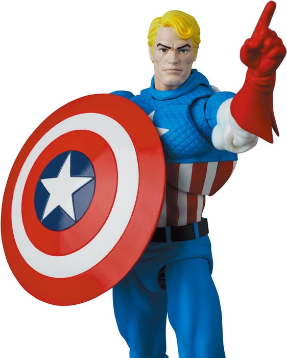Medicom Toy Mafex No.217 Captain America Comic Ver. Figure d'action Japon
