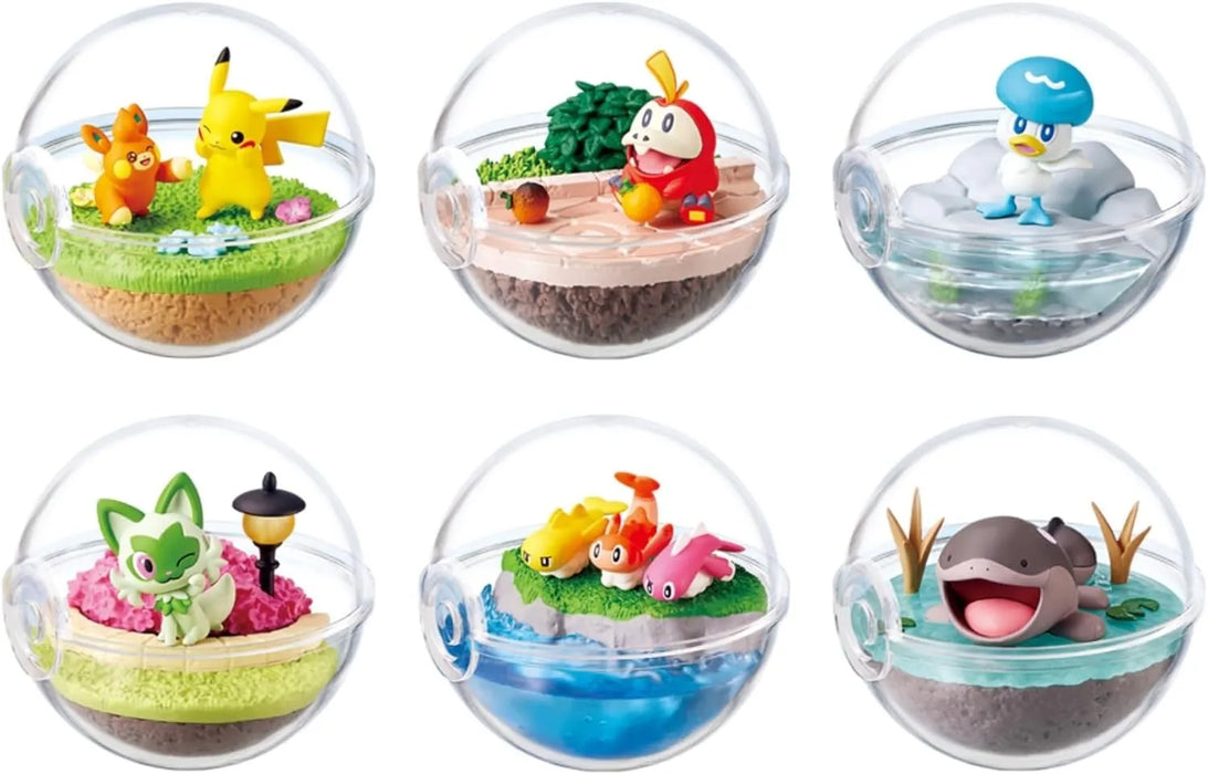 Pokemon Terrarium Collection ex kakemeguru paldea no sekai e alle 6 Typ -Figur