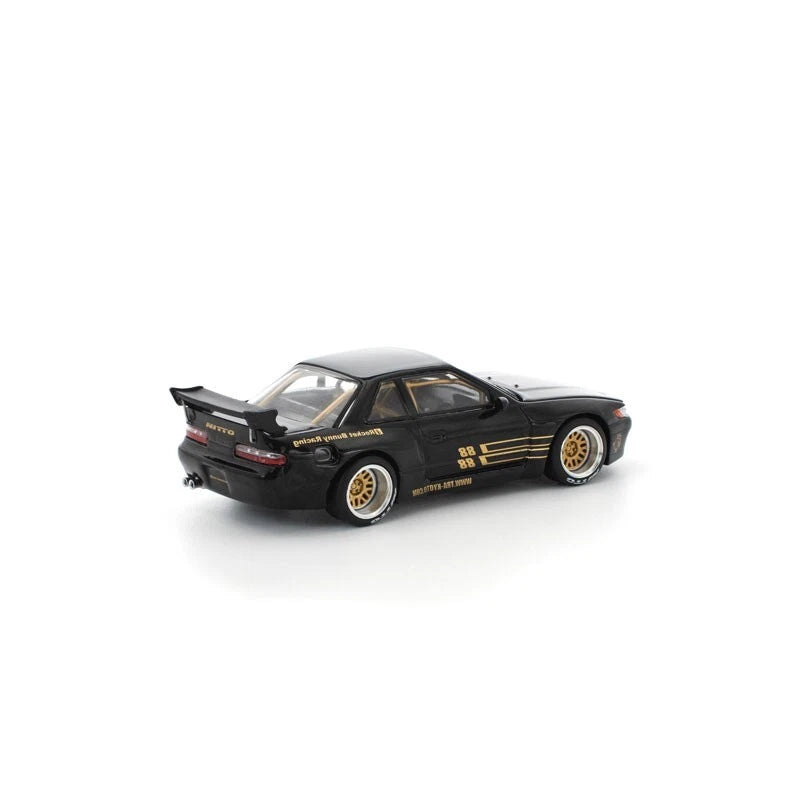 Pandem Silvia S13 Black 1/64 Miniature Car JAPAN OFFICIAL